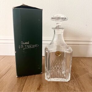 Cristal J.G.‎ Durand Taille Taglio Tallado Cut Schiff Juan France Decanter NIB